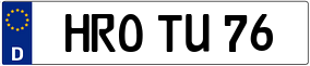 Trailer License Plate